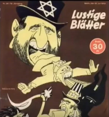 Naziści [narodowi socjaliści] używali kreskówek w celu warunkowania-programowania umysłów Niemców przeciw żydom